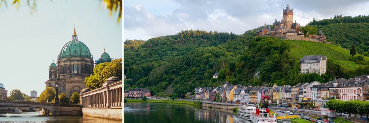 Berlin und ein Dorf in Deutschland