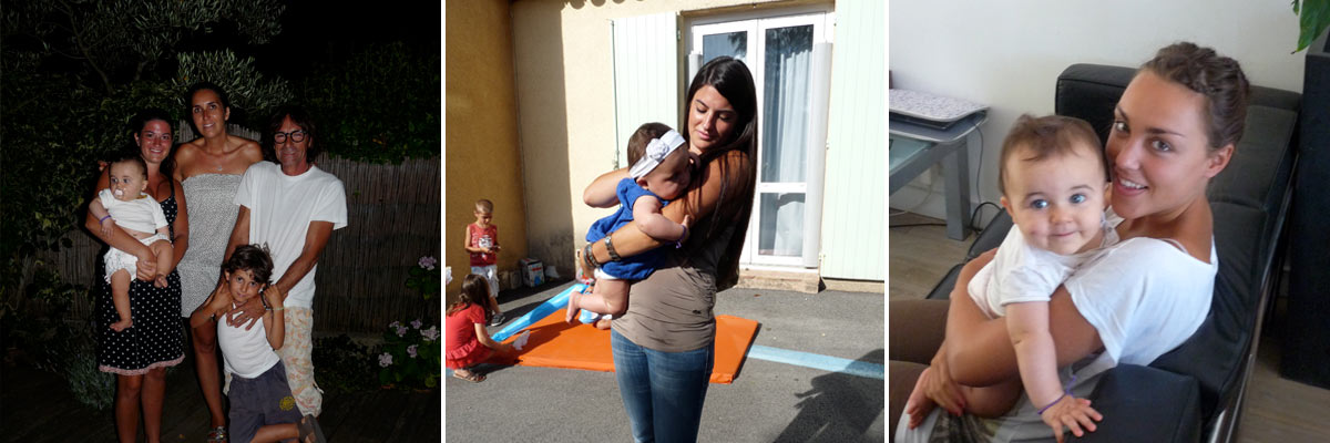 Carine passait des bons moments ensemble avec sa jeune fille au pair.