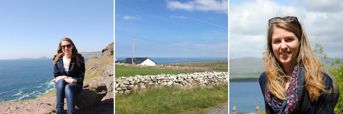 Au pair Jana in some spots of beautiful Irish nature.