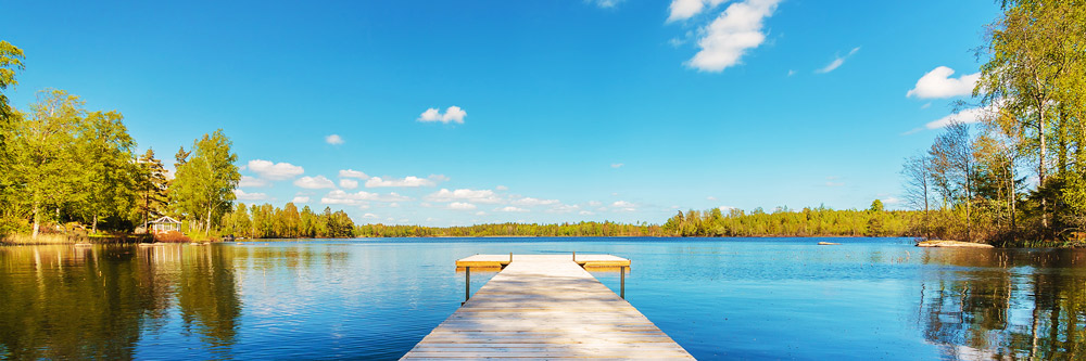 Klein meer in Zweden