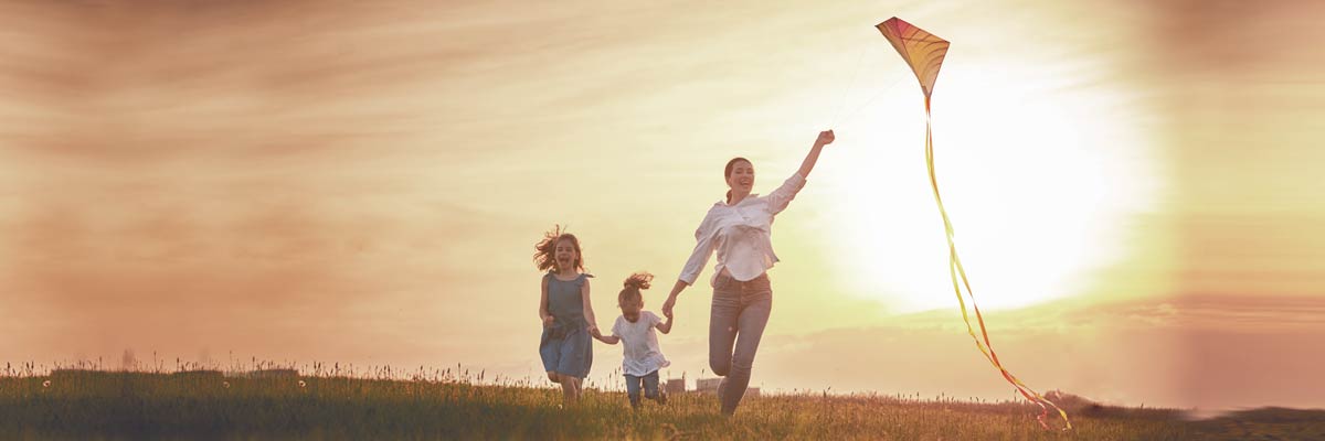 Ein Au-pair und zwei Gastkinder