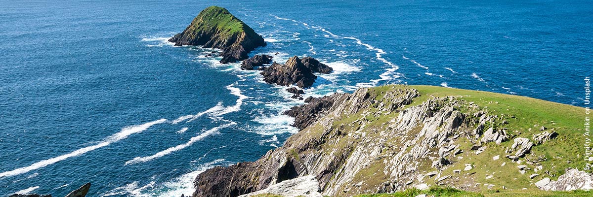 Dunmore Head in County Kerry, Ireland.