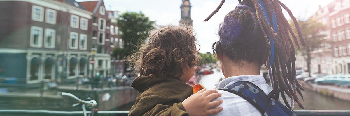 Au-pair with a hostchild in Amsterdam