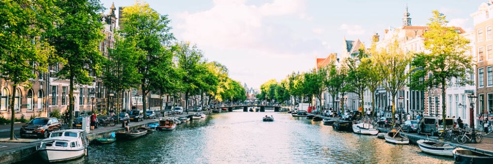 View of an Amsterdam Canal