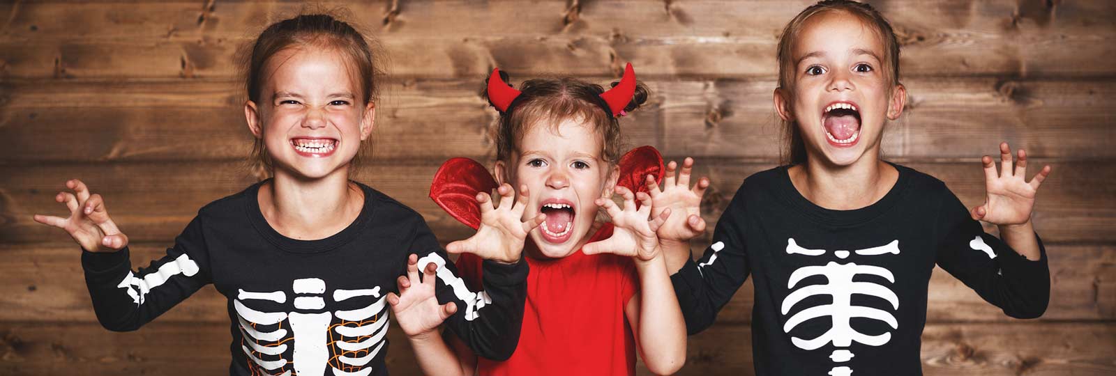 Niños disfrazados de Halloween