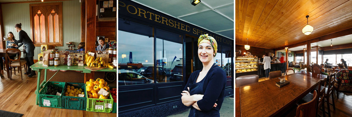 Portershed Café en Christchurch