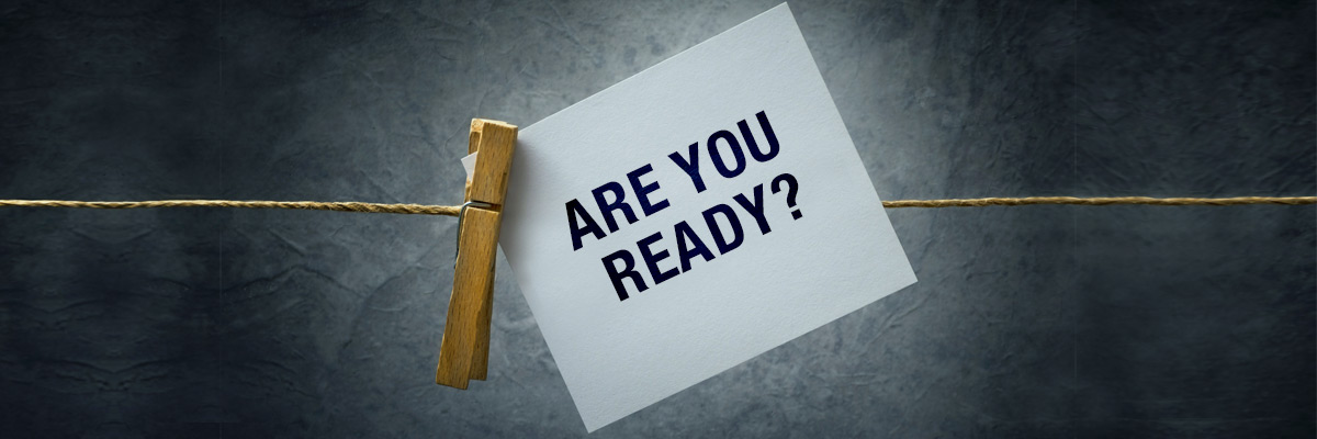 Sign with clothes pin showing "are you ready?"