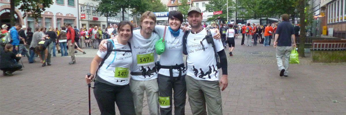 Just arrived! The Silly Walkers passed the finishing line after 29 hours and 17 minutes.