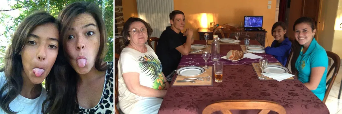 Andrea y su familia de au pair