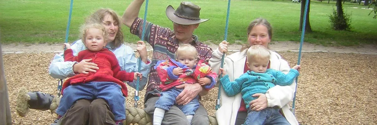 Gastfamilie von Birgit mit ihren 3 Kindern in Deutschland