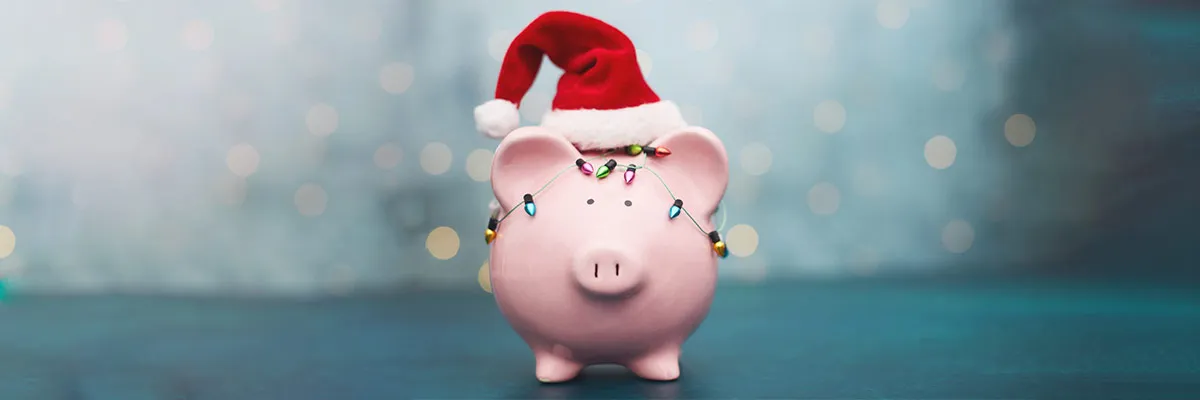 A pink piggy bank
