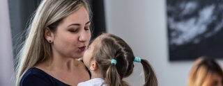 Ein Au-pair und ihr Gastkind