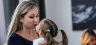 Ein Au-pair und ihr Gastkind