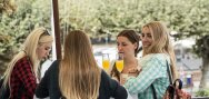 En la terraza del club nuestras au pairs también se reunieron