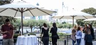 Vista de Frankfurt desde la terraza del club