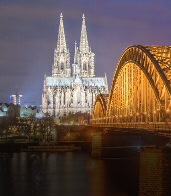 Cologne Cathedral and Bridge