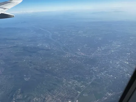 View out the airplane