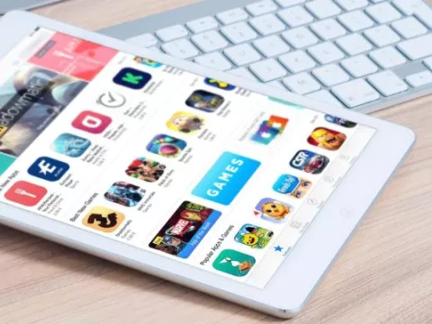 tablet with apps