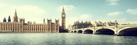 Big Ben and Houses of Parliament, Westminster Bridge, London