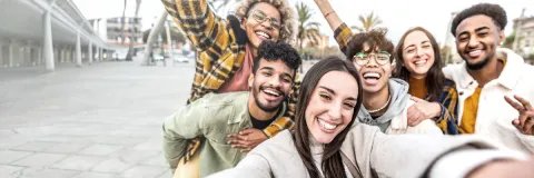 a group of young people
