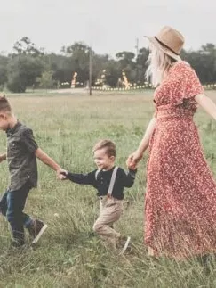 A Family in a meadow