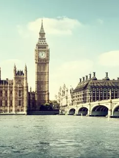 Big Ben and Houses of Parliament, Westminster Bridge, London
